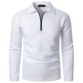 thumbnail image 2 of pstuiky camisas de manga larga para hombre, Suéter de manga larga con cremallera para hombre, abrigo informal sin capucha de manga larga para hombre top de hombre xl, 2 of 4