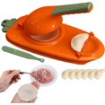 thumbnail image 1 of Dumpling Maker Press 2in1 Empanada Maker Press Ravioli Maker Press Rolling Dumpling Wrapper Mold Wonton Maker, Multifunctional Dumpling Tool (Orange), 1 of 5