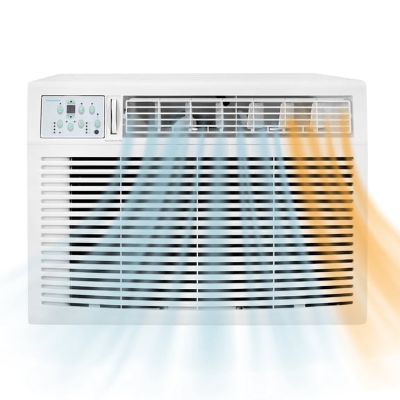 Keystone New 18,800 BTU 1000 Sq Ft Window Air Conditioner with 16,000 BTU Supplemental Heat, White