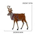 thumbnail image 2 of Christmas Shimmer Light-Up Reindeer Deer Yard Decoration, Lighted Reindeer with Red Bow Outdoor Indoor Decoration with 3 Modes Lamp for Outdoor, Indoor, 2 of 7