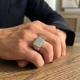 thumbnail image 6 of Pompeii 1Ct Men's Diamond Ring 14k Gold Lab Grown (F/G,VS2-SI1), 6 of 7