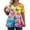JG39-Yellow, variant on IYYVV Women'S Plus Size Tops Summer Short Sleeve Shirts V-Neck Cotton Tunic Tops For Women Tie Dye Graphic T Shirts Women Loose Fit Sweatshirt Fall Hippie Clothes Black 2XL