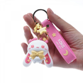 thumbnail image 4 of Keychain for Women Star-Moon Rabbit Key Ring Demon Rabbit Charm Lolita Bag Accessory Lovers Best Friend Gift, 4 of 4