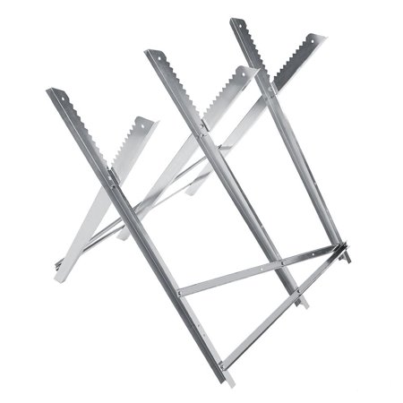 Herchr Folding Saw Horse Log Cutting Stand Fire Wood Support Bench