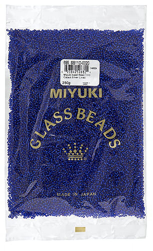 Miyuki Glass Seed Beads 11/0 (250g) DB0020 Silverlined Cobalt Bead for DIY