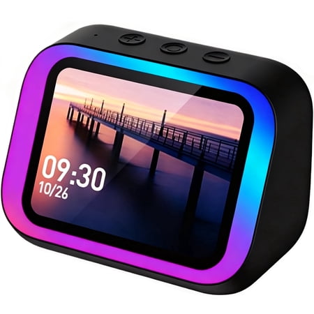 Smart Alarm Clock,Digital Alarm Clock for Bedroom with Wireless Bluetooth 5 . 4 Speaker,Dynamic RGB