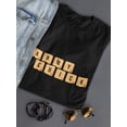 thumbnail image 3 of Army Chick Word Play Graphic Women Black T-Shirt, Female Large, 3 of 4