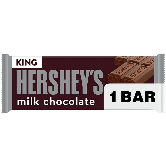 Hershey's Milk Chocolate King Size Candy, Bar 2.6 oz