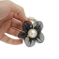 thumbnail image 5 of Unique Bargains 1 Pc Floral Rhinestone Faux Pearl Scrunchies for Home Black, 5 of 5