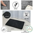 thumbnail image 3 of Bath Rug Memory Foam Mat 3D Pebble Black 32"L x 20"W, 3 of 6