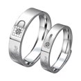 thumbnail image 1 of 2 Bagues Couple Bagues Cool Bague en Cuivre avec Ouverture de Nœud Réglable Bague en Cuivre le Meilleur Cadeau pour un Tre Cher, 1 of 1