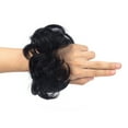 thumbnail image 3 of Messy Hair Bun Hair Scrunchies Extension Wavy Curly Wedding Donut Hair Extensions Hairpiece Wig, 3 of 5