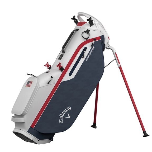 Callaway Golf Prior Generation Fairway C Stand Bag White/Navy/Hounds/Red/Flag