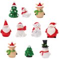 thumbnail image 1 of EeaseMX 10 miniaturas decorativas navideñas de resina (estilo mixto), 1 of 7