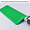 thumbnail image 4 of Vogacara Alfombrilla de silicona para rizador, resistente al calor, bolsa para plancha de pelo, almohadilla para alisar el cabello, herramienta para el Cuidado del cabello Verde Vogacara CE000431-03, 4 of 6