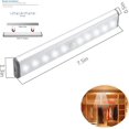 thumbnail image 2 of Stick-on Anywhere, luz LED inalámbrica portátil, luces para debajo del gabinete, sensor de movimiento de 10 led, luz nocturna activada, batería recargable MAG Afortunado Sencillez, 2 of 5