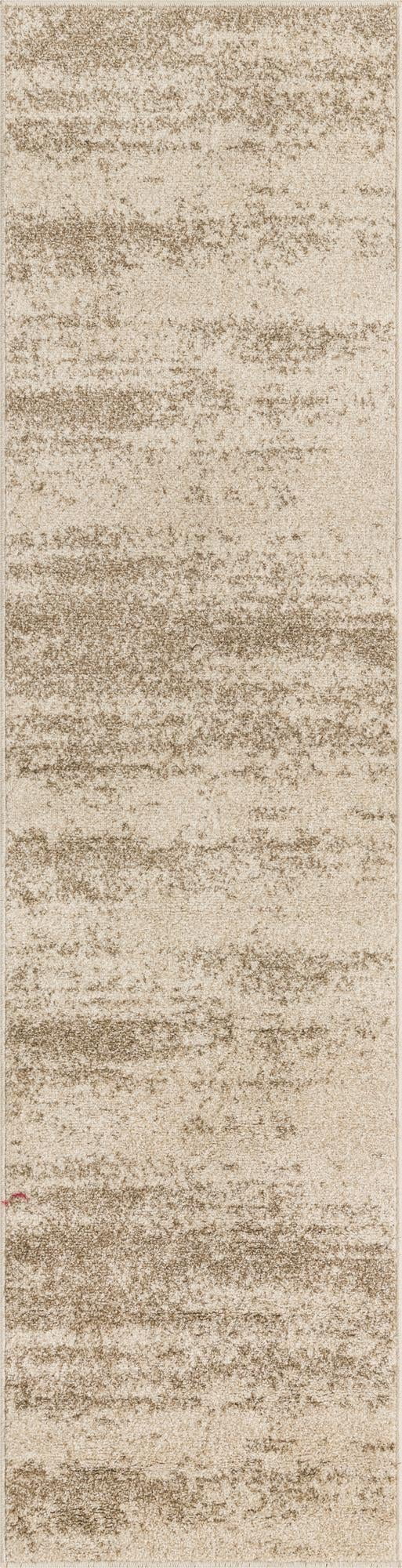 Rugs.com Angelica Collection Rug – 8 Ft Runner Bone Beige Medium Rug Perfect For Hallways, Entryways