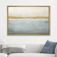 thumbnail image 2 of wall26 Framed Canvas Print Wall Art Minimal Pastel Watercolor Ocean Sea Landscape Abstract Shapes Illustrations Modern Art Decorative Contemporary for Living Room, Bedroom, Office - 16x24 Natural, 2 of 5