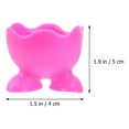 thumbnail image 2 of WORGEOUS 9 pcs Silicone Egg Cup Holders Boiled Egg Serving Cups Creative Heat Resistant Egg Cooker Cups (Red), 2 of 8