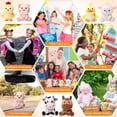 thumbnail image 6 of 6 Mini Plush Farm Animals 4 Inch Stuffed Horse Cow Pig Duck Chick Toy Set, 6 of 6