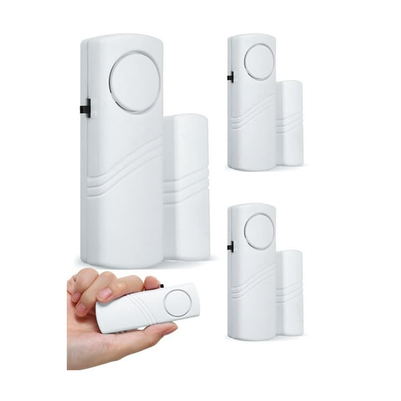 Lsupdaol 2 Pieces Door Window Alarm for Home Security Bulk Wireless Door Window Alarm Sensors Anti Theft Security Burglar Bell for Safety, Doorbell, Office, House Safety Protection