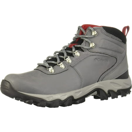 Columbia Mens Newton Ridge Plus Ii Waterproof Hiking Boot Shoe 10 Ti Grey Steel/Rocket