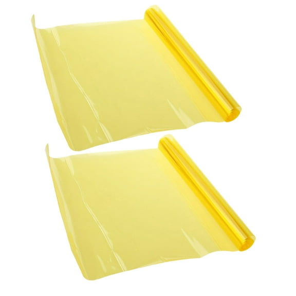 2pcs Car Headlight Tail Lights Fog Light Tint Protective Film Set