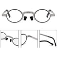 thumbnail image 4 of 2 pares de gafas de lectura plegables, ligeras y portátiles, gafas unisex antiazules, montura rectangular redonda incluida, 4 of 4
