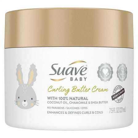 Suave Baby Curling Butter Cream Jar, 7.5 oz, 3 Pack