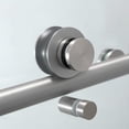 thumbnail image 5 of Frameless Shower Doors 60" Width X 76"Height with 3/8"(10mm) Clear Tempered Glass, Brushed Nicel Finish, 5 of 10