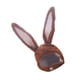 thumbnail image 2 of EeaseMX Gorro de conejo de dibujos animados con orejas móviles de peluche para mujeres y niñas (marrón), 2 of 7