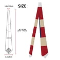 thumbnail image 2 of Fotbe American Flag Map Corbata Clásica para Hombre con Estampado – Corbata de Seda Jacquard Tejida, para Negocios, Bodas y Eventos Formales, 2 of 7