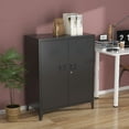 thumbnail image 2 of MIIIKO Metal Locker with 2 Doors, Metal Storage Sideboard Accent Cabinets for Kitchen, Pantry, Home Office and Garage, 2 of 7
