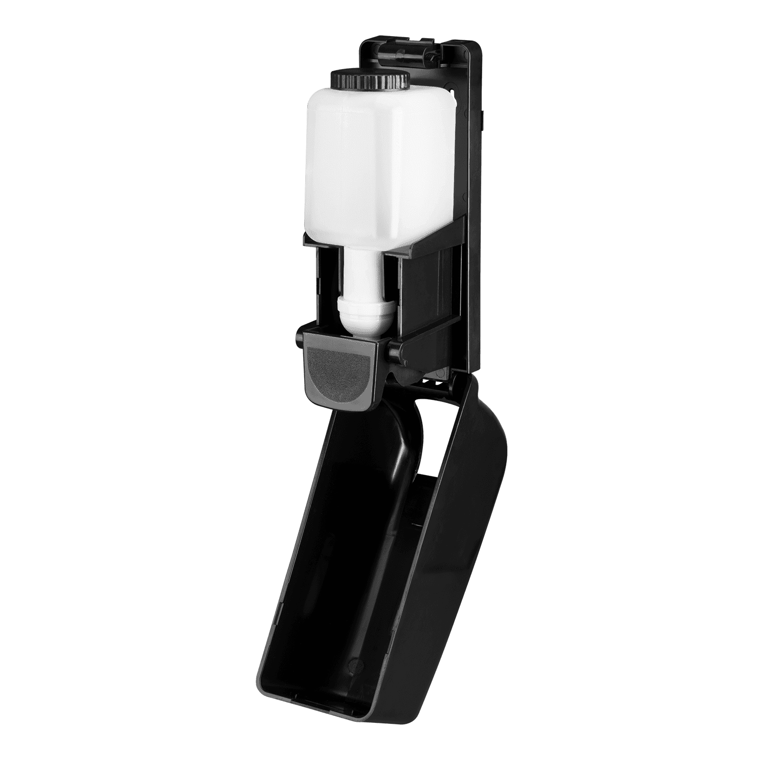 Karat 13.5oz Foaming Hand Soap Dispenser, Stand/Wall Mount, Black - 1 unit