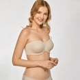 thumbnail image 4 of DELIMIRA Women's Strapless Bra Unlined Underwire Minimizer Plus Size Bras, 4 of 4