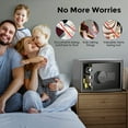 thumbnail image 6 of SRWTRCHRY 1.1 Cu. ft. Safe Box, Keys & Digital Keypad Lock, Home Safe for Money, Wall Mountable, Black, 24.7lb, 6 of 14