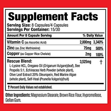 Image result for herp rescue supplement facts