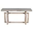 thumbnail image 5 of 59 Inch Artisan Sideboard Console Table with Geometric Interlocked Base Distressed Matte Gray - Saltoro Sherpi, 5 of 7