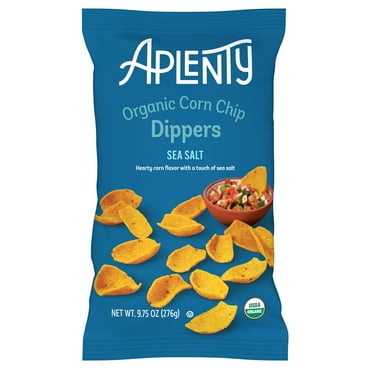 2X - Aplenty Organic Corn Chip Dippers With Sea Salt, 9.75 Oz