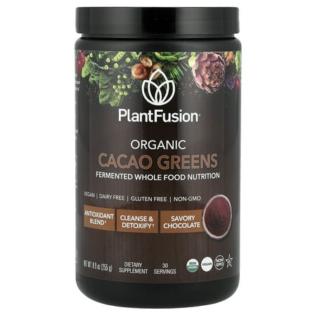 PlantFusion Organic Cacao Greens, 8.9 oz (255 g)