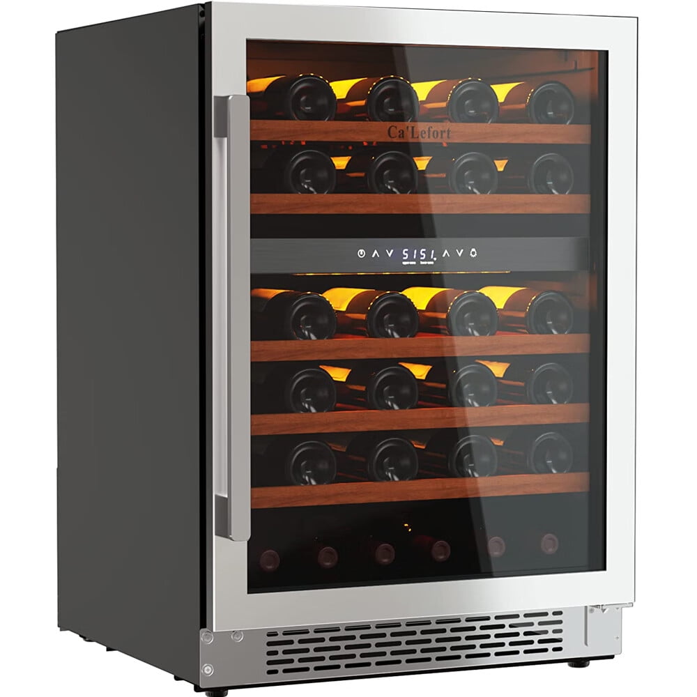 Ca'Lefort 24Inch Wine Cooler Refrigerator,46 Bottle Wine Fridge Dual