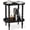 Black, variant on Gijjgole End Table, Modern Side Table with 2 Tier Open Shelf, Small Table Bed Side Tables Bedroom for Small Spaces, Living Room and Office (Rustic Brown)