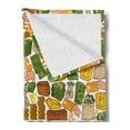 thumbnail image 2 of Money Soft Flannel Fleece Throw Blanket, Colorfuls of Richness Wallet Credit Card of Money Dollar Pound Signs, Cozy Plush for Indoor and Outdoor Use, 60" x 80", Multicolor, by Ambesonne, 2 of 5