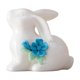 thumbnail image 2 of Uuiauoio 1 pc Mini Ceramic Rabbit Figurines, Porcelain Easter Bunny Decorations for Home, Tabletop Ornament, Tea Ceremony Pet, 2 of 6