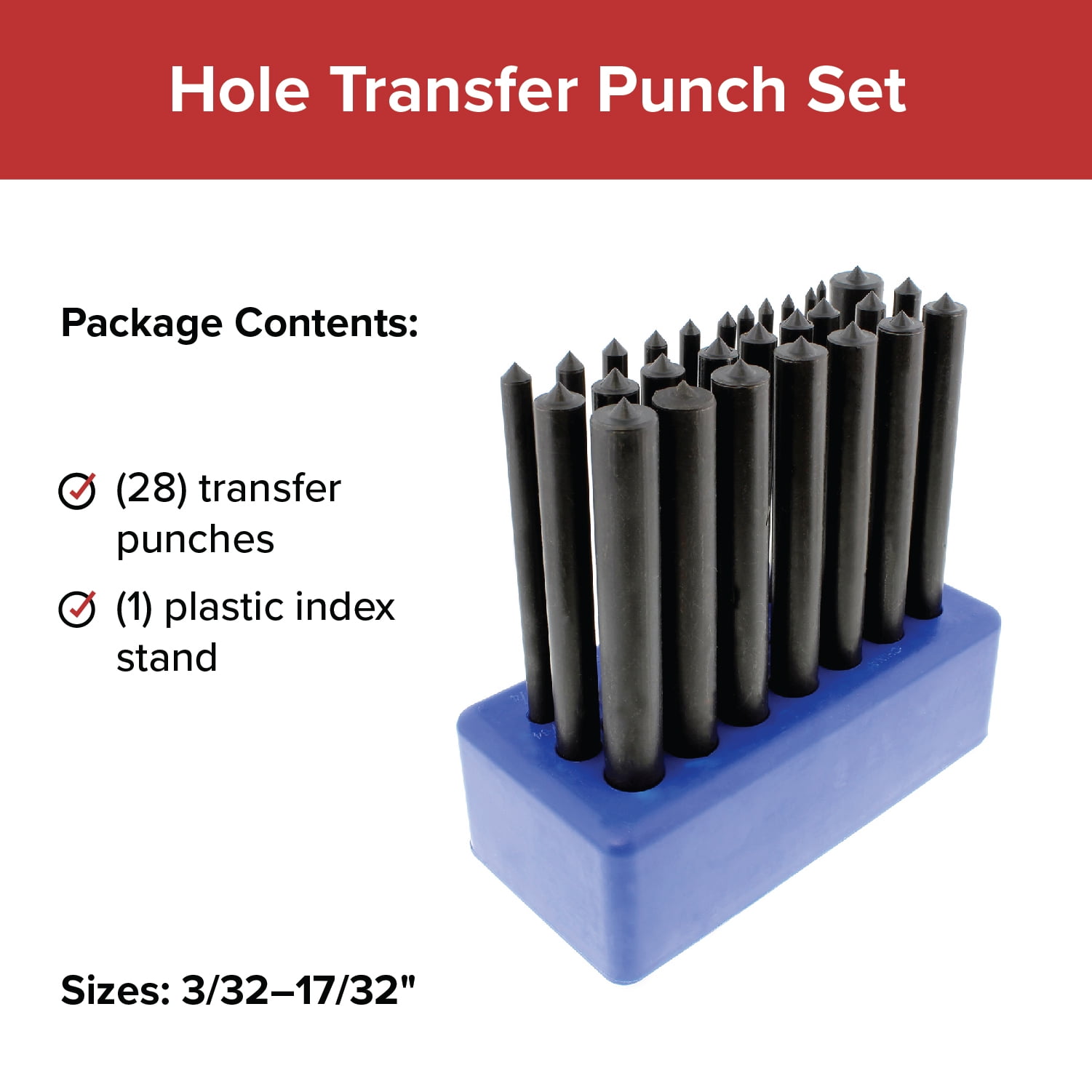 2-3-2 American Made 7/32 Transfer Punch Hole Duplicating Punch ............... 