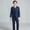 Blue, variant on Stylish Boys Formal Classic And Pants Outfit For Occasions And School Events Boys Long Sleeve Suit Sets for Boys 4-5 Years
