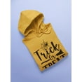 thumbnail image 3 of Trick Or Trear. Spider And Broom Hoodie Women -Image by Shutterstock, Female Medium, 3 of 4