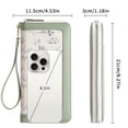 thumbnail image 3 of GAEKEAO Wristlet Wallets for Women RFID Blocking Large Capacity Clutch Wallet Vegan Leather Zip Around Ladies Long Purse, 3 of 7