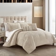 thumbnail image 2 of Chic Home Yasmine 9-Piece Embroidered Comforter Set, King, Beige, 2 of 3