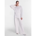 thumbnail image 3 of Athletic Works Women's and Women's Plus Barrel Leg Fleece Pants, 28.5" Inseam, Sizes XS-4X, 3 of 6